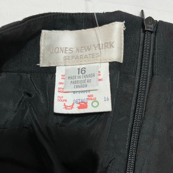 JONES New York Black skirt Size 16 - Picture 8 of 8